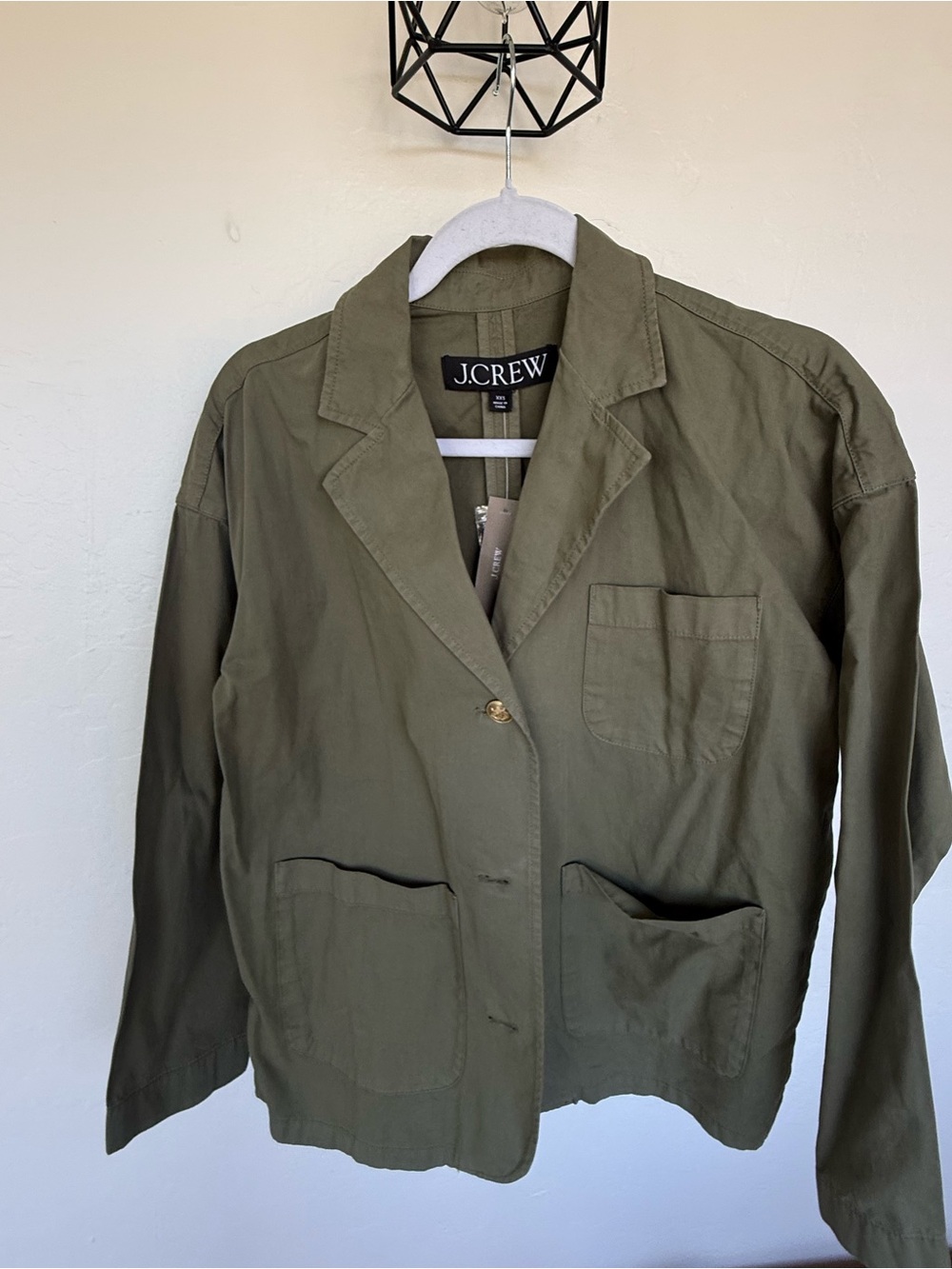 J. Crew Olive Green Utility Blazer